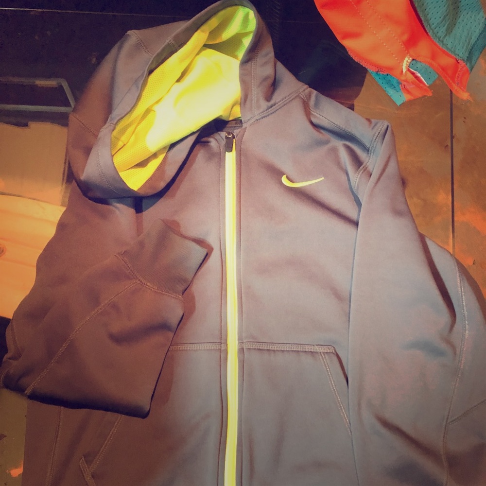 Boys dark gray Nike hoodie